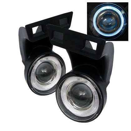 Spyder Clear Projector Halo Fog Lights 94-01 Dodge Ram